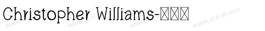 Christopher Williams字体转换